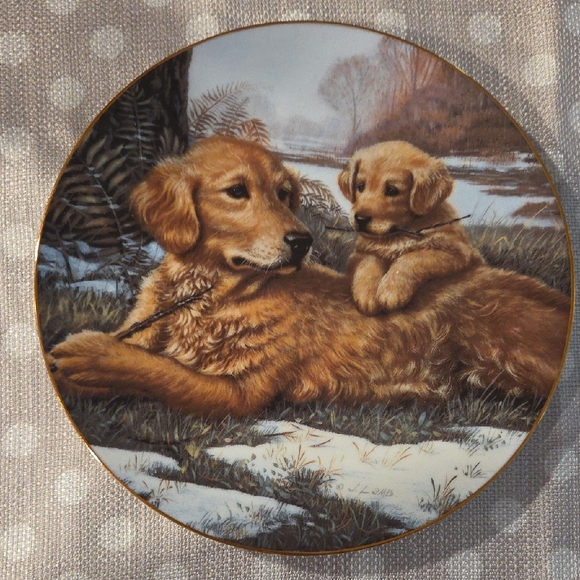 The Hamilton Collection Limited Edition Golden Moments Decorative Plate - Picture 1 of 5